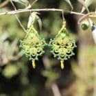 Symbolique des couleurs - Boucle d'oreille bohème vert fantaisie Aix-en-Provence-MIA Provence