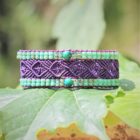 Symbolique des couleurs - Bracelet artisanal femme style bohème violet le Toulonnais violet et turquoise- Symbolique des couleurs