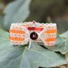bracelet femme manchette hippie chic fermeture bouton mia provence