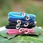 Fermeture boutonnière des bracelets colorés femme - MIA Provence