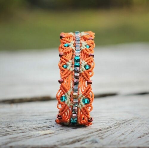 Bracelet hippie chic orange - MIA Provence