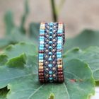 Bracelet large aux couleurs style bijoux amérindiens MIA Provence