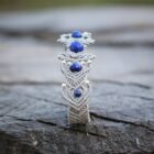 bracelet femme en pierre naturelle argent lapis lazuli mia provence
