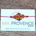 bracelet multicolore femme orange mia provence