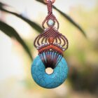 collier ethnique chic avec pendentif en pierres fines naturelles collier fantaisie femme