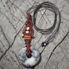 collier pendentif pierres fines semi précieuses terracotta mia provence
