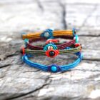 bracelet jonc homme avec perles naturelles