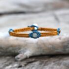bracelet jonc homme avec pierres naturelles