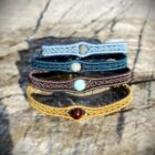 bracelet homme fait main pierre naturelle et fil bracelet artisanal bracelet homme sur mesure bracelet homme personnalisé